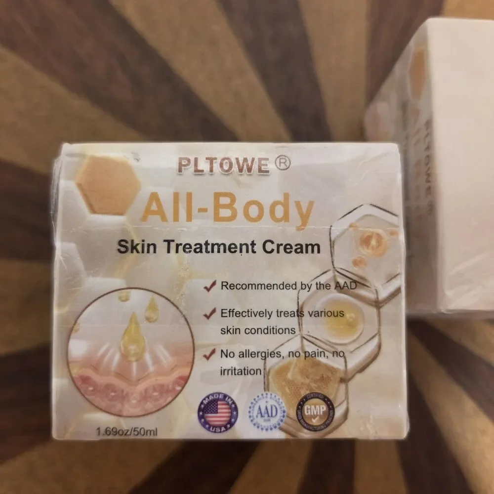 PLTOWE All-Body Skin Treatment Cream Bee Venom Fine Line Wrinkle 1.69 Oz Lot Of2